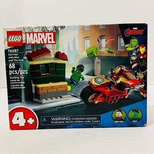 LEGO Marvel Iron Man with Bike and The Hulk #76287